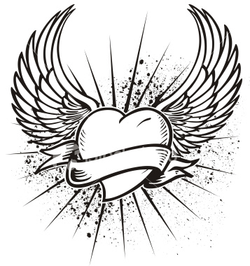 angel wings tattoo design